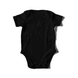 Acme Baby Onesie in Black, front