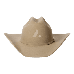 Acme Cowboy Hat in Tan, front view